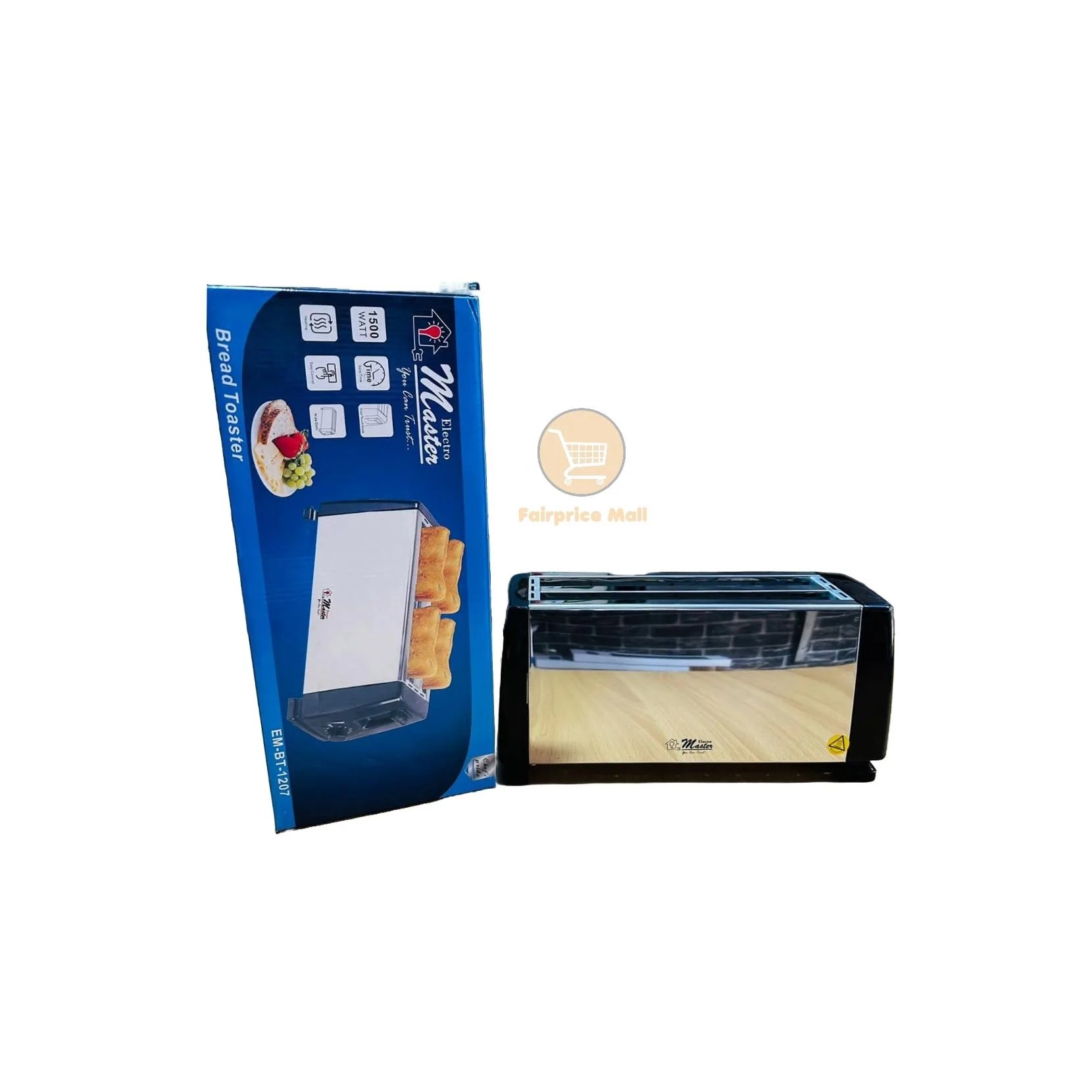 Electro Master 4 Slice Bread Toaster EM-BT-1207
