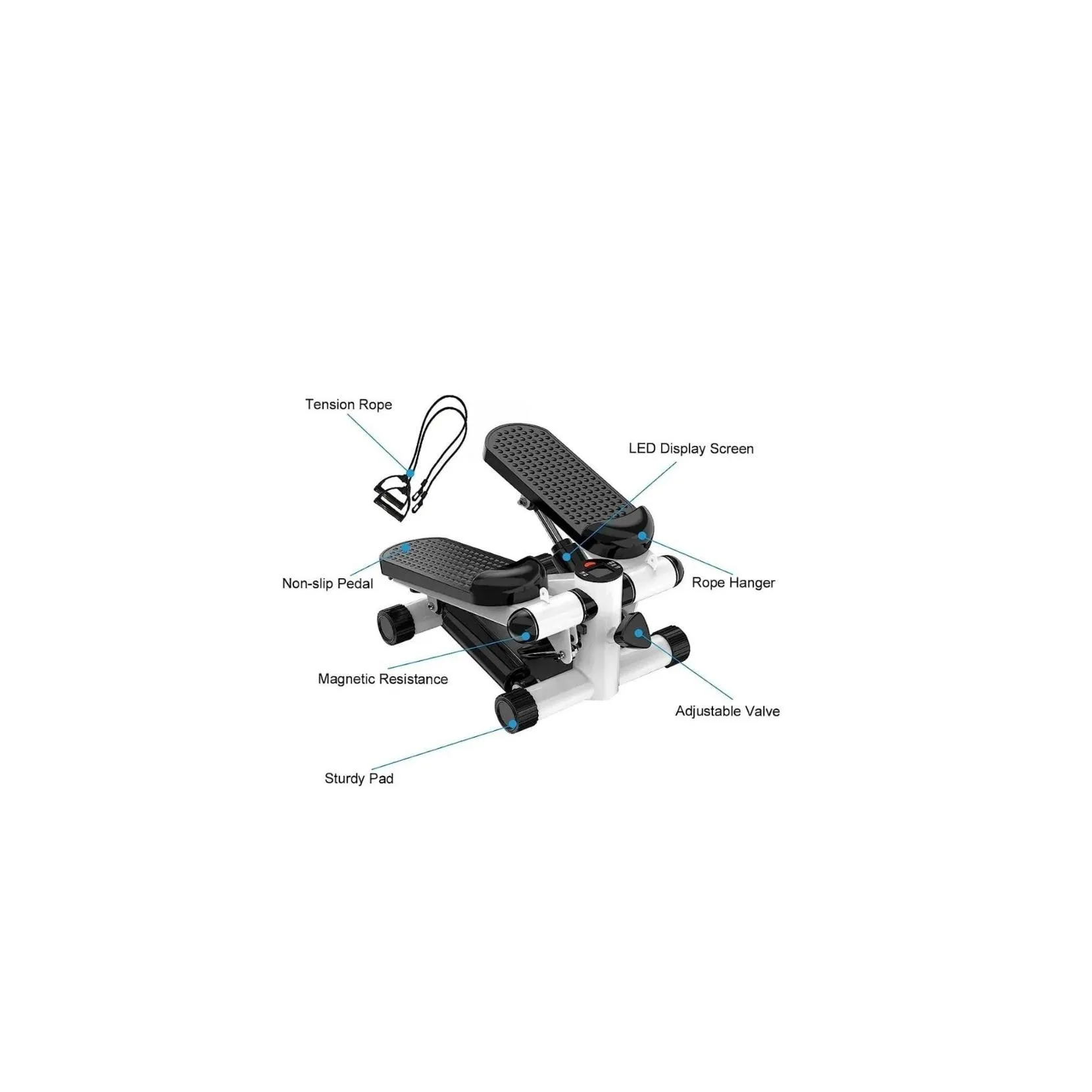 High Quality Mini Stepper with Resistance Band
