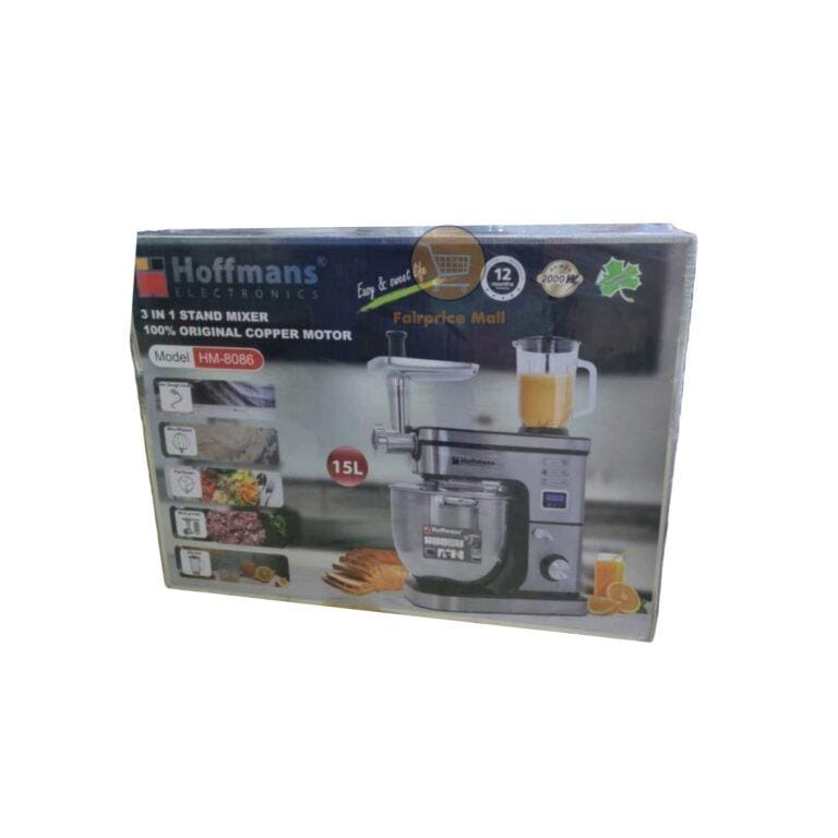 Hoffmans 3-in-1 15L Stand Mixer with Blender and Meat Grinder HM-8086