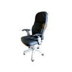 Executive Orthopedic Director's Office Leather Chair – Black