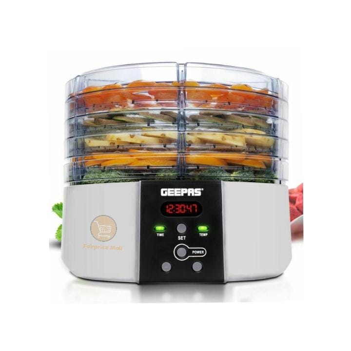 Geepas 5 Layers Digital Food Dehydrator 520w GFD63013UK
