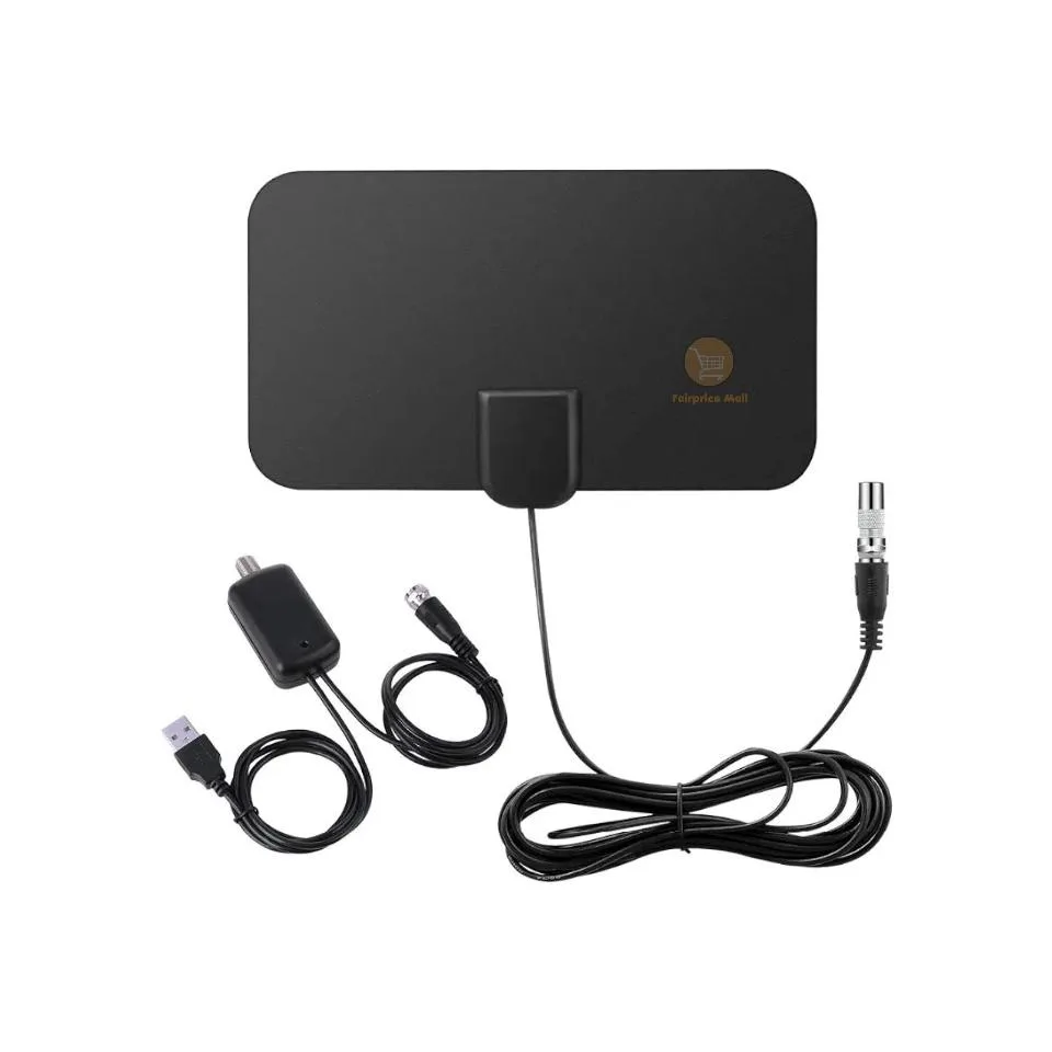 Indoor television antenna Digital Indoor TV Antenna 50 Mile Range With Signal Booster F-TV Compatible / HDTV Indoor 4K DVB-T2 ATSC Antenna
