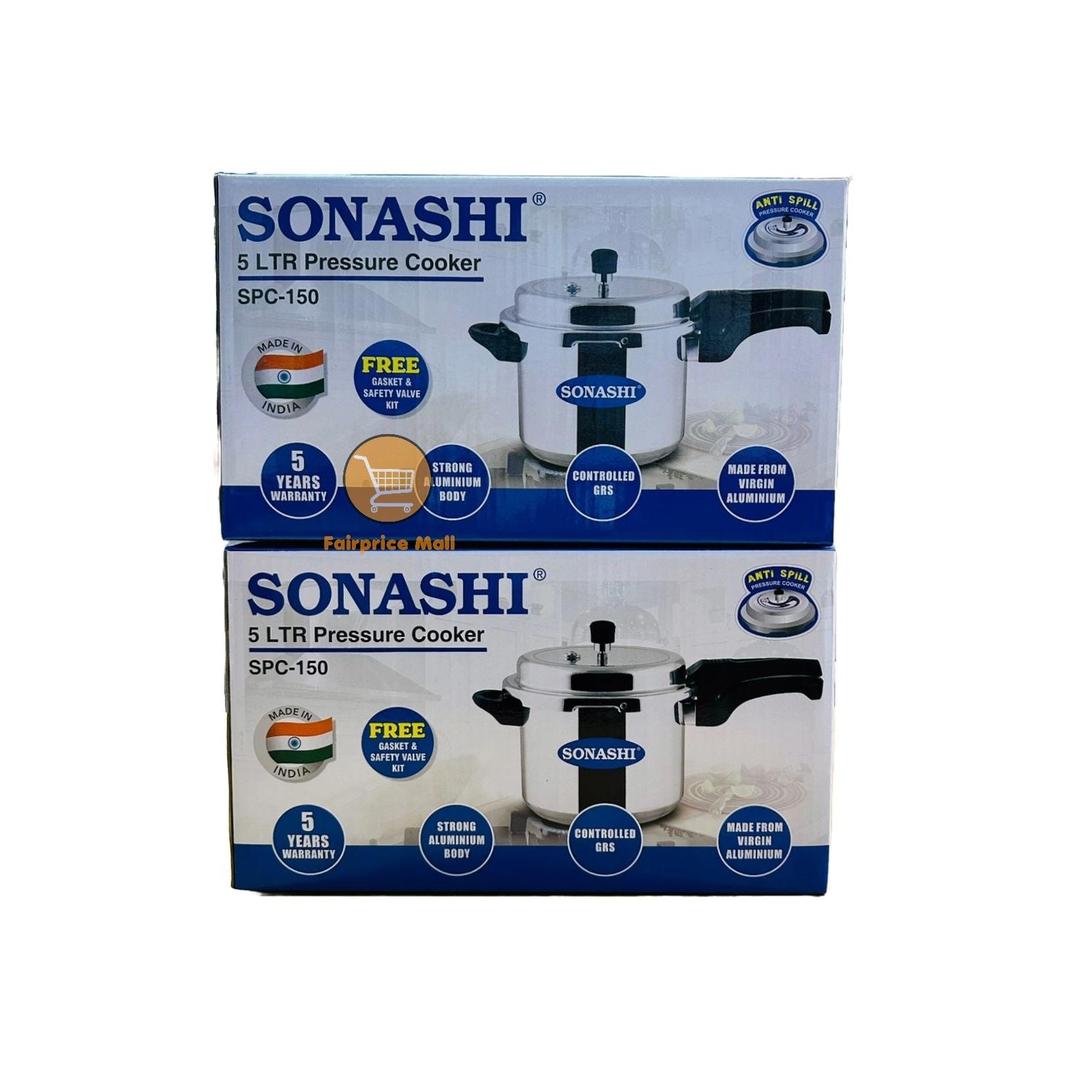 Sonashi 5L pressure cooker Sonashi 5L Pressure Cooker SPC-150