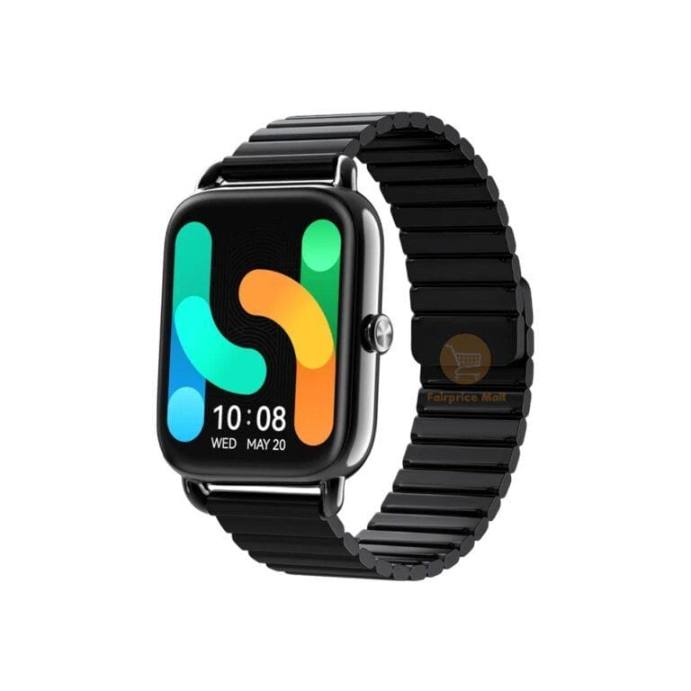 HAYLOU RS4 Plus Smart watch with 1.78in AMOLED Touch Screen for Men and Women (Black), Wireless