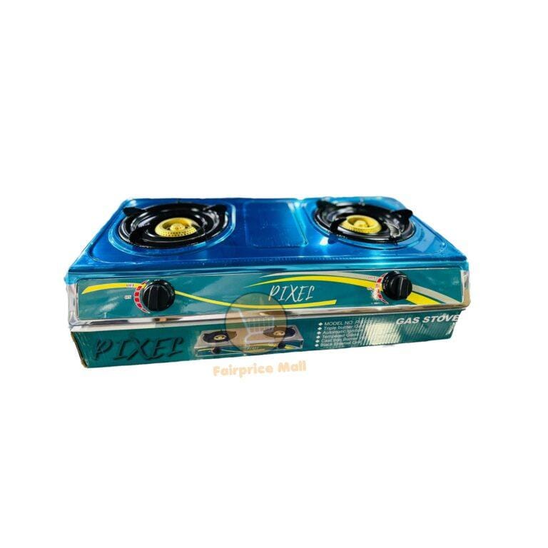 Pixel Stainless Steel Double Burner Gas Stove PIX-01