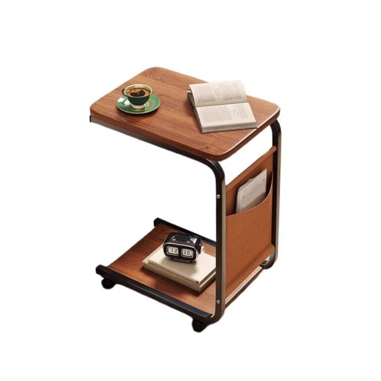 2 Tier C Shaped Side Table , Laptop Table , Bed Side Table
