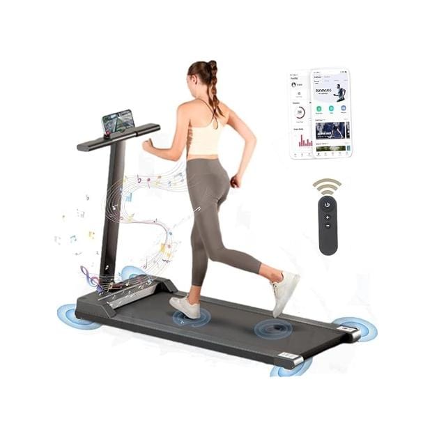 Folding Electric Treadmill with Bluetooth and Remote Control 110kg