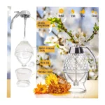 Honey Dispenser - Beautiful Honeycomb Shaped Pot Dispenser