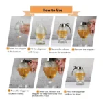 Honey Dispenser - Beautiful Honeycomb Shaped Pot Dispenser