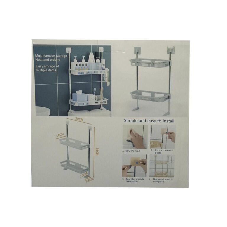 A detachable 2-Tier Toilet Rack Organizer