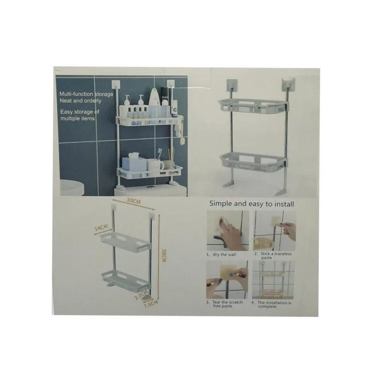 A detachable 2-Tier Toilet Rack Organizer