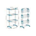 Heavy Duty 4-Tier Foldable Cloth Drying Stand Rack