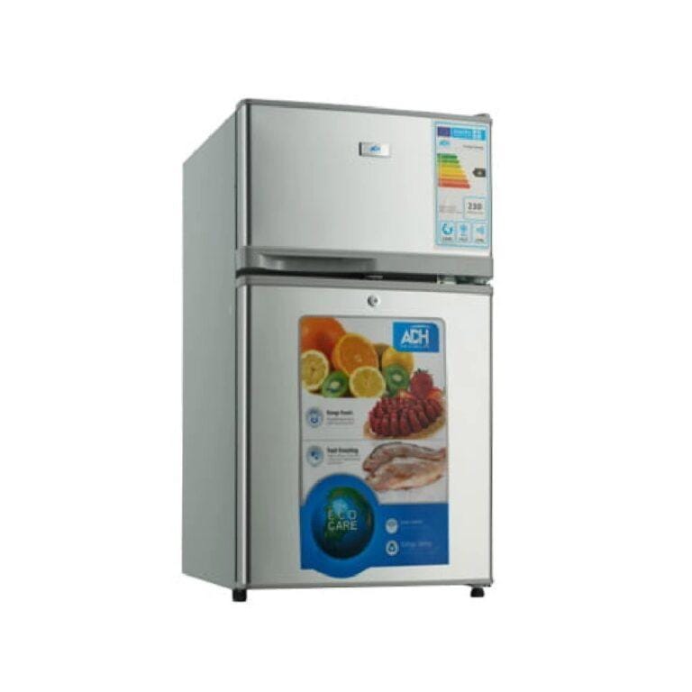 ADH 130L Double Door Refrigerator – Silver