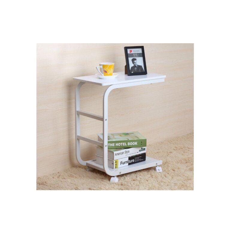 C-Shaped 2 Tier Side Table, Laptop Table