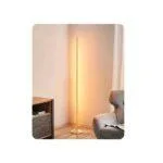 LED Corner Floor Lamp, Minimalist Dimmable Light with Remote, Standing LED 57.5 Inches Tall Lamp