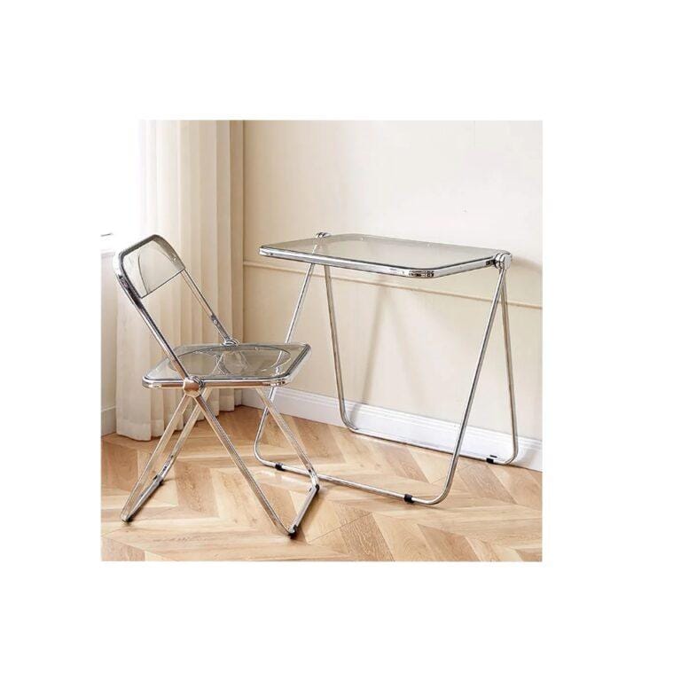 Transparent Acrylic Folding Table & Chair Set