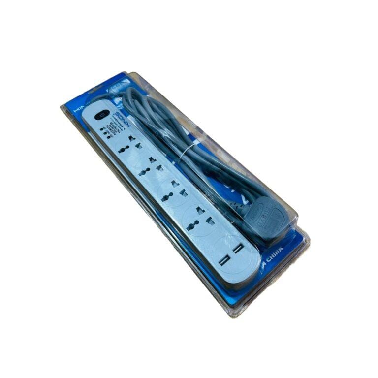 Kings 4 Way Extension With Inbuilt Voltage/Surge Protector with 2 USB Ports