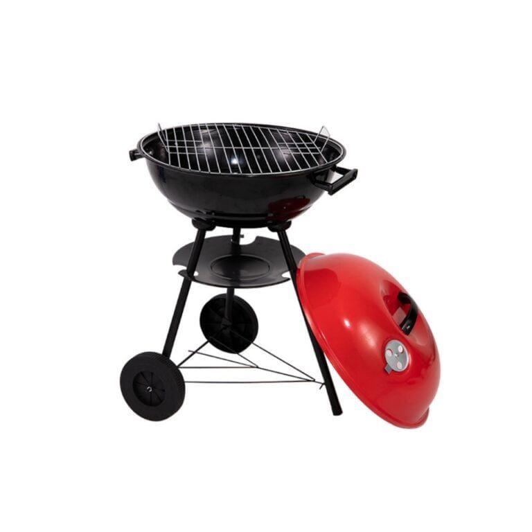 Portable Outdoor Charcoal Barbecue Grill with Exhaust Tray 44*44*72cm