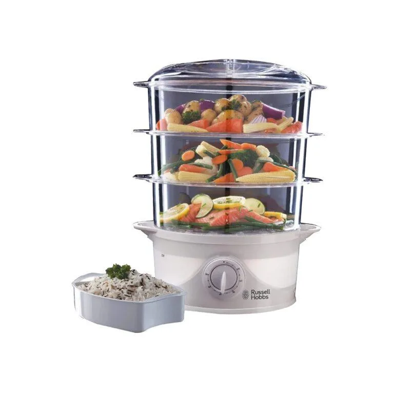 Russell Hobbs 9Litres 3 Tier Plastic Food Steamer 21140