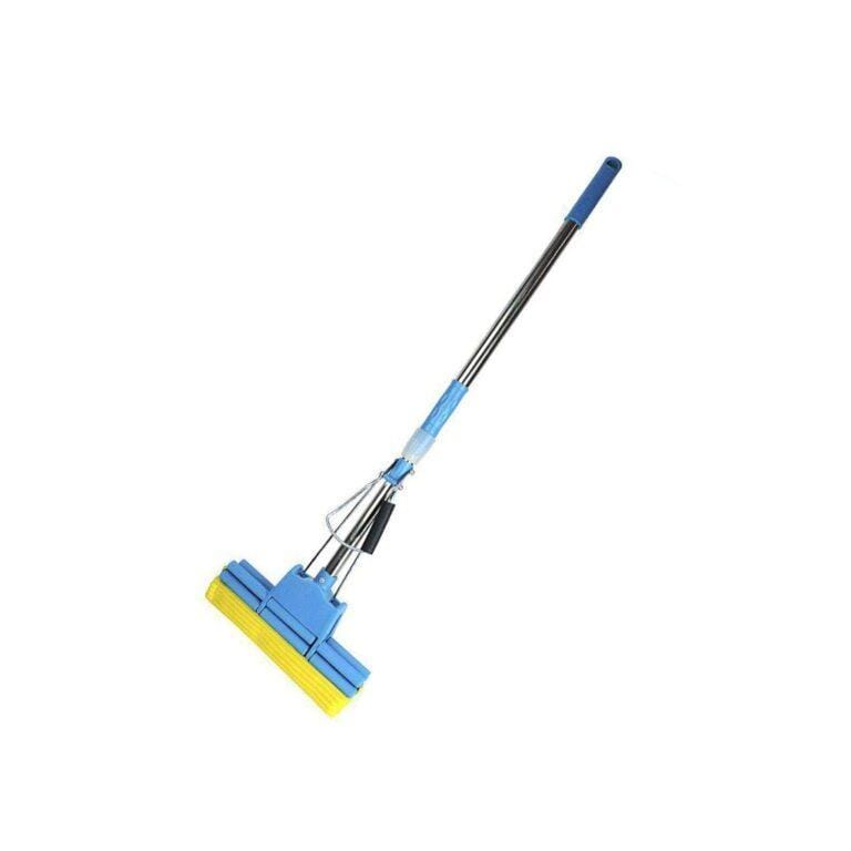 Silver Floor Cleaning Squeeze Mop with Adjustable Telescopic Handle