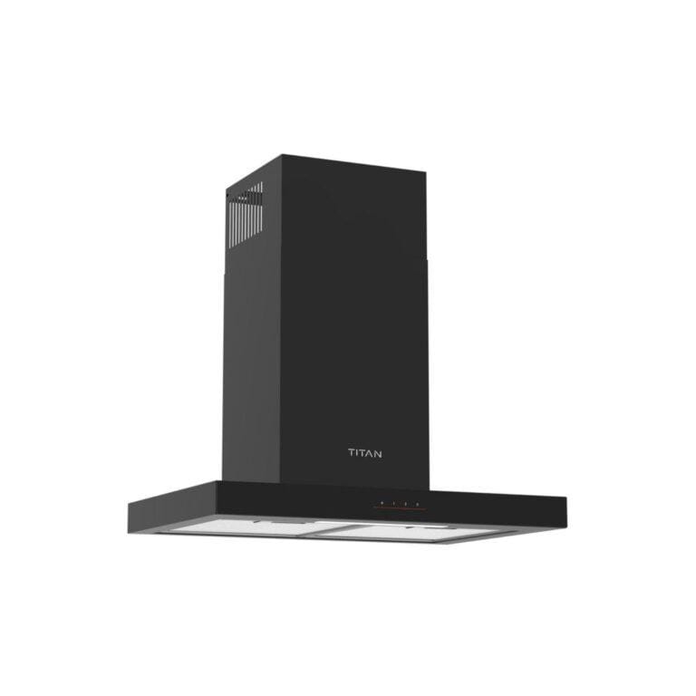 Titan 60cm Wall Mounted In Built Chimney Hood, TN-BIWH60BA | Kitchen Extractor – Black