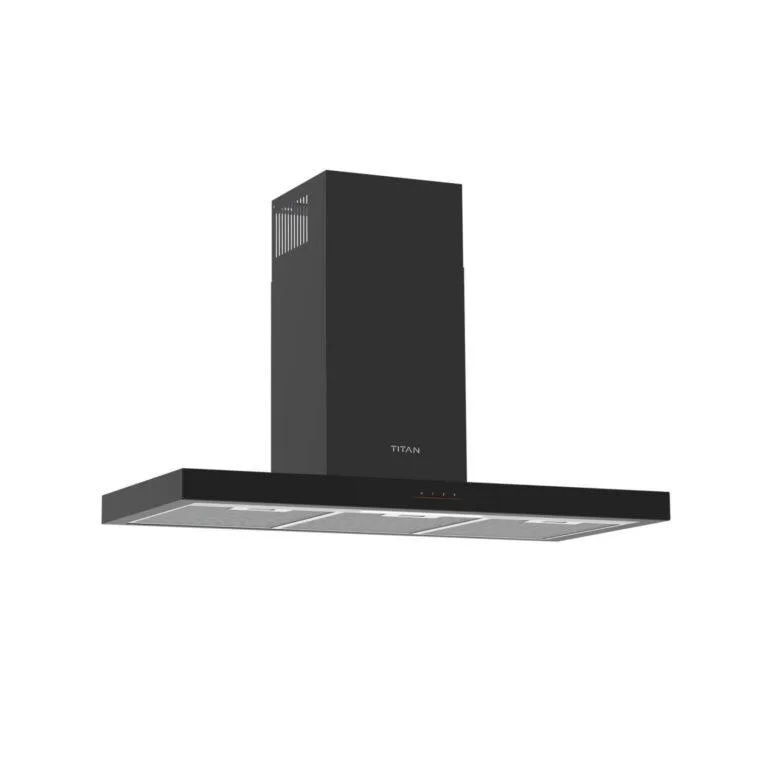 Titan 90cm Wall Mounted In Built Chimney Hood, TN-BIWH90BA | Kitchen Extractor – Black