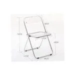 Transparent Acrylic Folding Chair