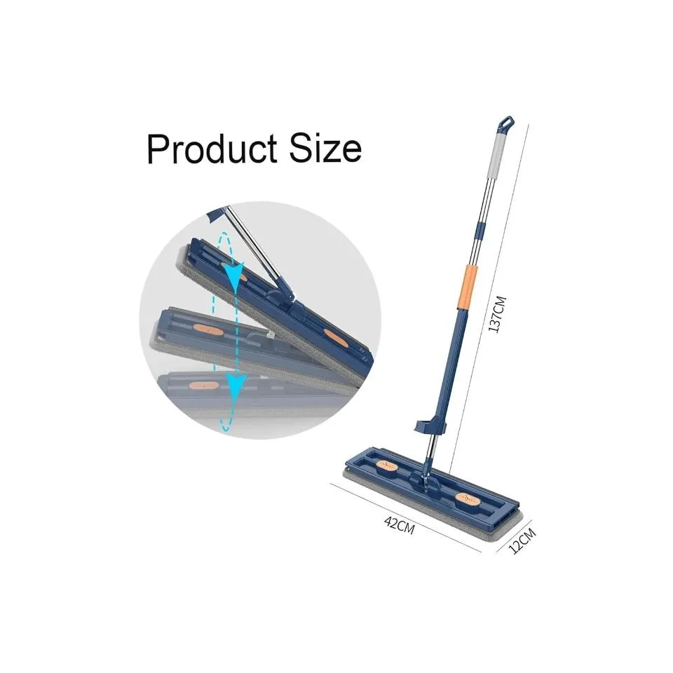 54" Self Wringing 360 Flat Mop for Floor , Wall, Hardwood Floor