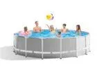 Intex Prism Frame Premium Round Swimming Pool Set 4.57mx1.22m