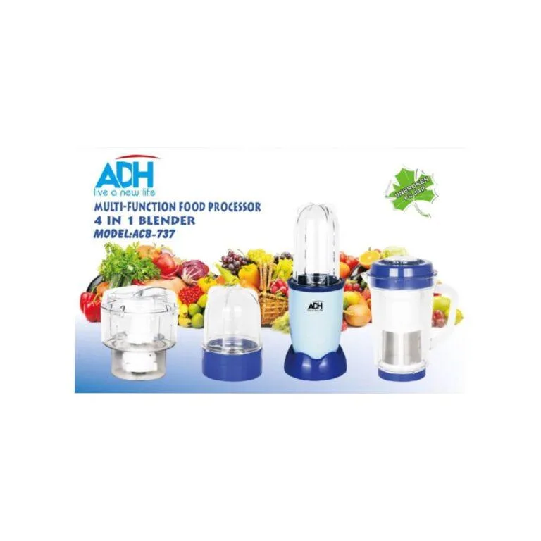 ADH 4 in 1 Multi-Function Food Processor Blender ADH ACB-737