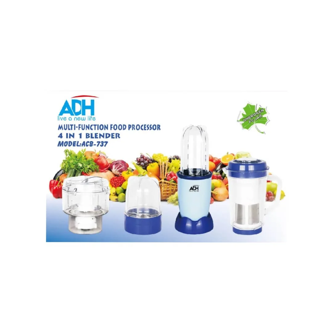 ADH 4 in 1 Multi-Function Food Processor Blender ADH ACB-737