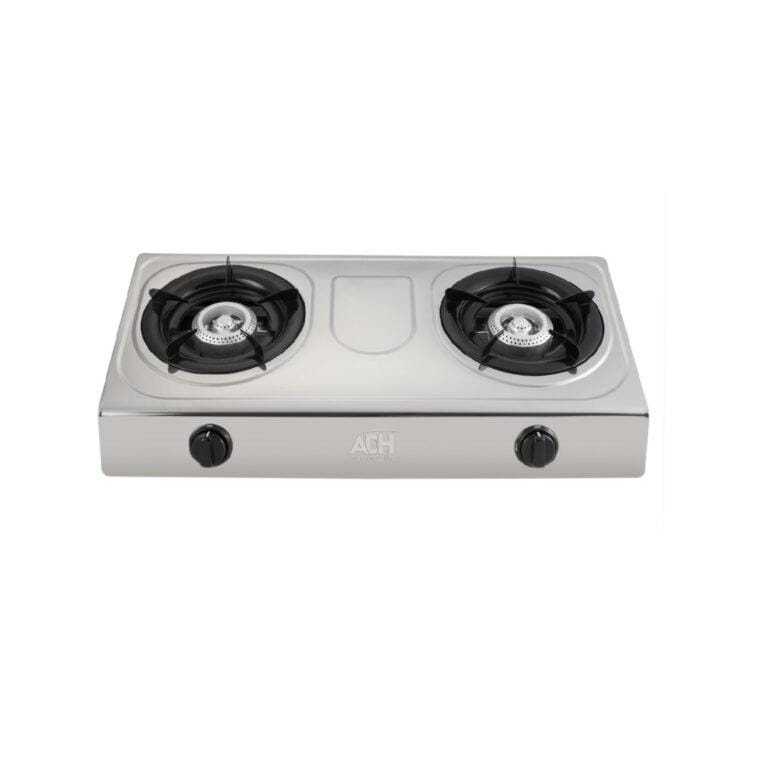 ADH Double Burner Gas Stove With Stainless Steel Top