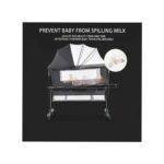 Baby Bedside Crib, Newborn Bedside Sleeper Baby Bassinet Bed with Large Storage Basket,  Co Sleeper Baby Bed