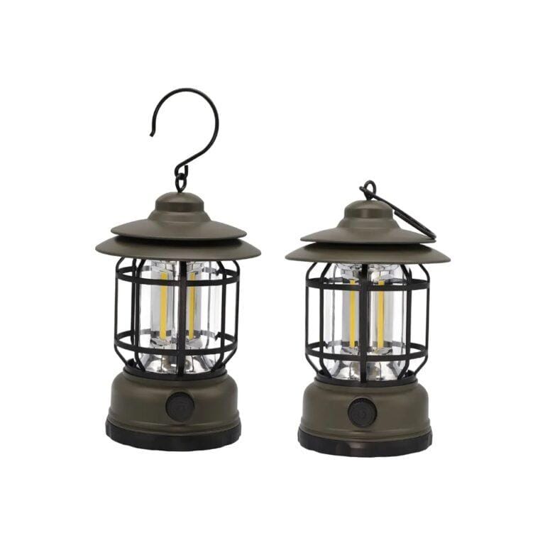 Rechargeable Portable Camping Lantern | Retro Camping Lamp | Waterproof Hanging Lamp 1pc