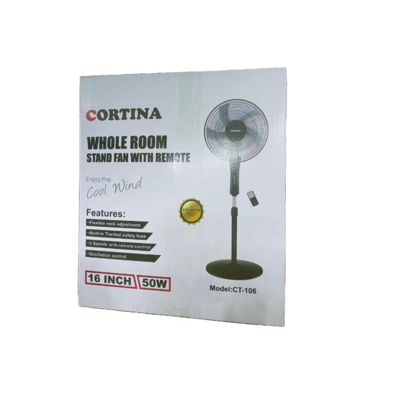 Cortina 16 Inch Stand Fan With Remote Control CT-105