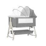 Baby Bassinet Bedside Sleeper, 3 in 1 Bedside Bassinet for Baby with Mosquito Nets and Wheels, Large Storage Bag