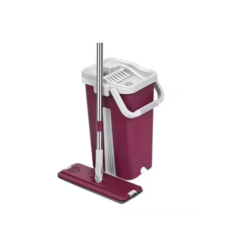 360 Rotating Spin Mop with Bucket  Flat Squeeze Hand Free Wringing Magic Microfiber Mop