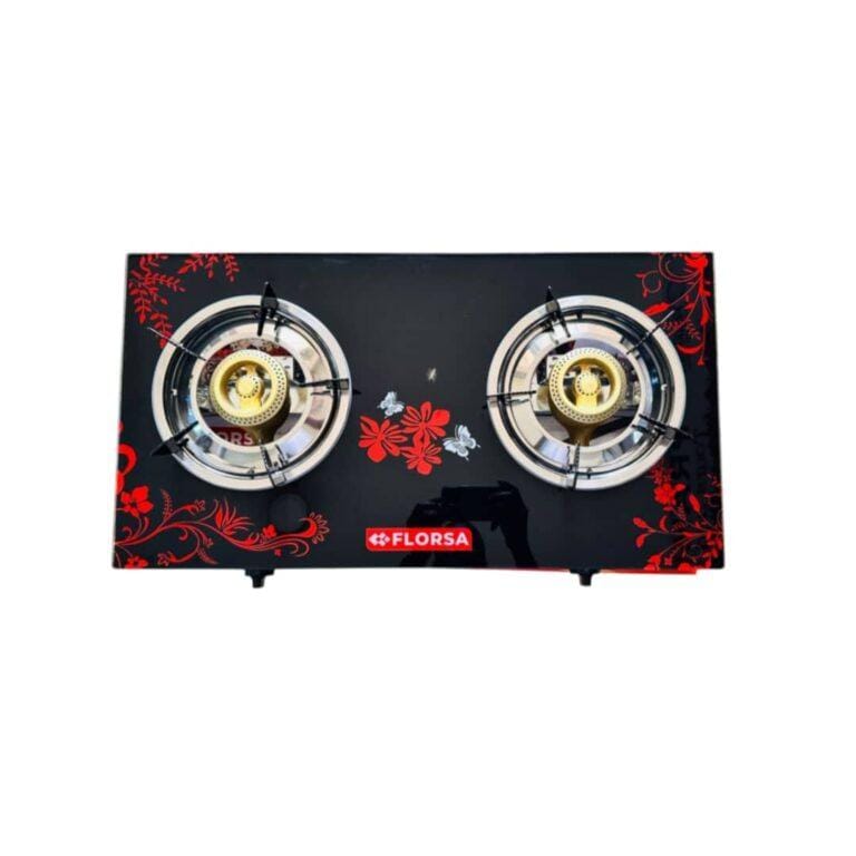 Florsa 2 Burner Gas Glass Stove
