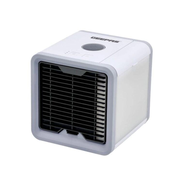 Geepas Portable Mini Air Cooler, 750 Ml, 3 Speed Options, LED Night Light, GAC16015