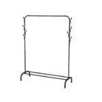 Cloth Rack, Clothing Garment Rack with Hanging Rod and Bottom Storage Area, Cloth Hanging Rail