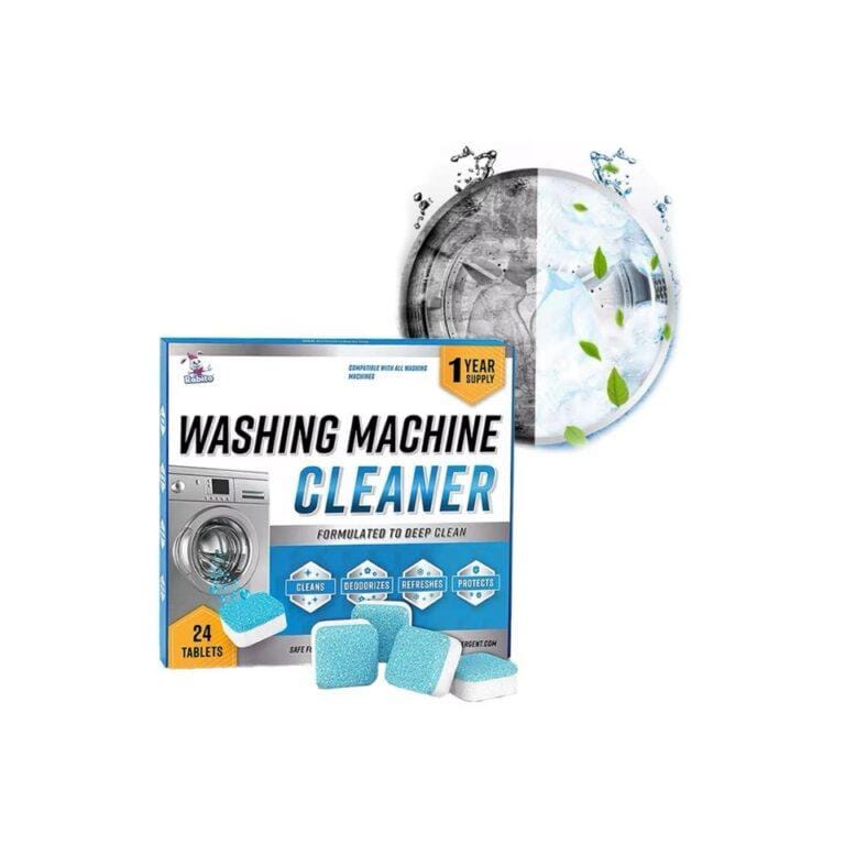 24 Pack Washing Machine Cleaner Descaler - Deep Cleaning Tablets For Front Loader & Top Load Washer