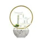 Electric Desktop Flowing Water Fountain with Ring Light