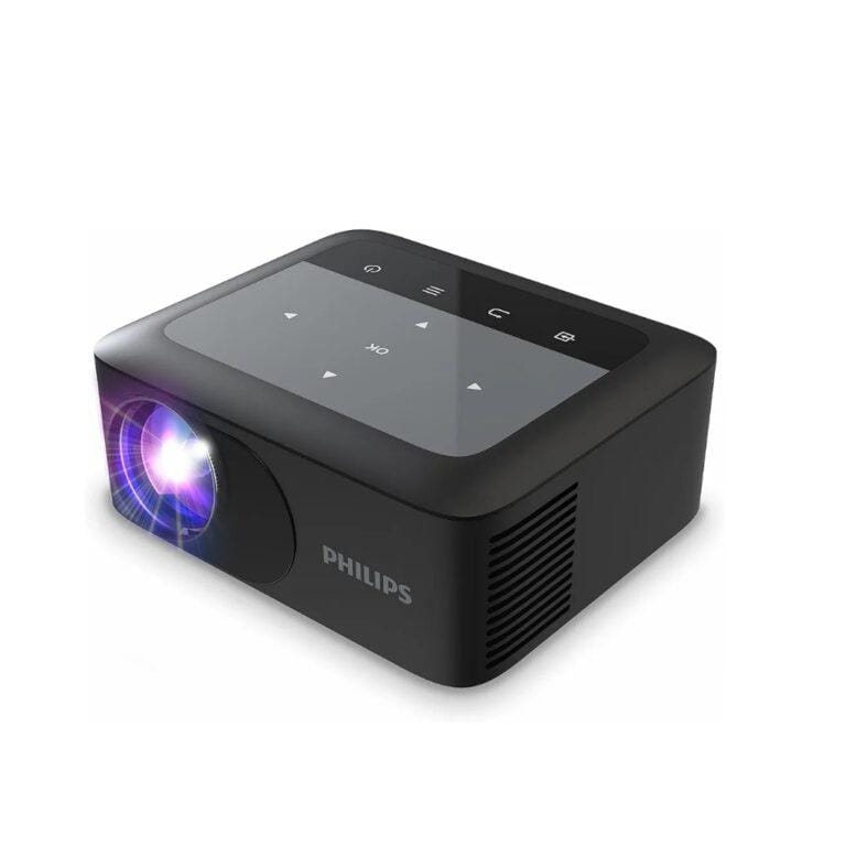 Philips NeoPix 110, True HD 720p Mini Video Projector with intergrated Dual Band Wi-fi Screen mirroring | NPX110/INT