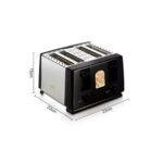 Raf 4 Slice Bread Toaster 1300w R.505