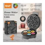 RAF Donut Maker R.580Q – 1000W Electric 7-Slot Non-Stick Donut & Muffin Maker