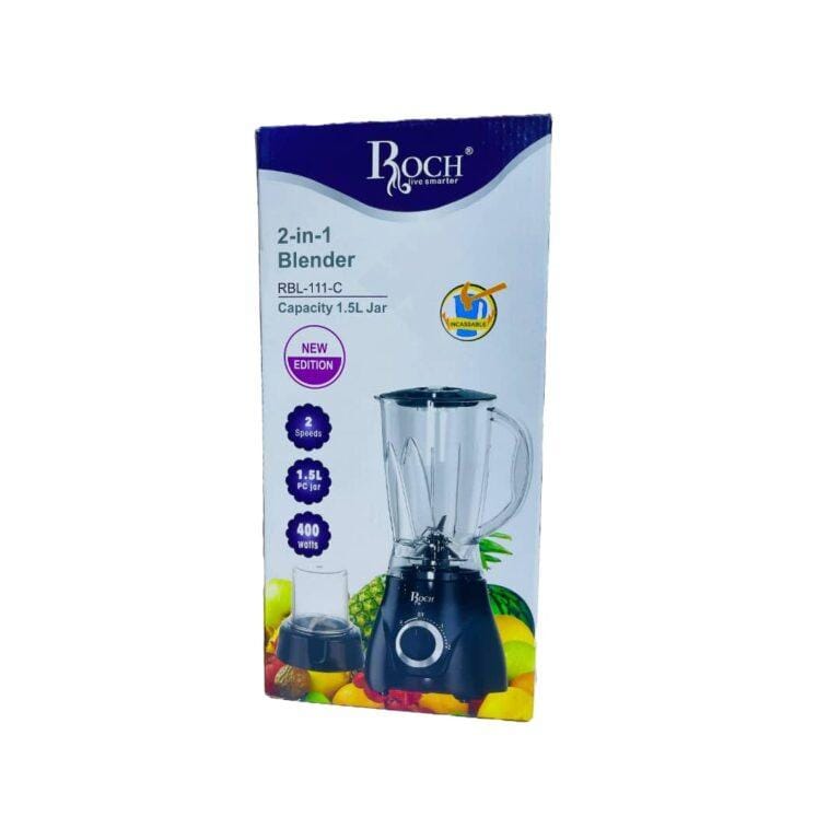 2 in 1 Roch Blender 1.5L - RBL-111-C - Black