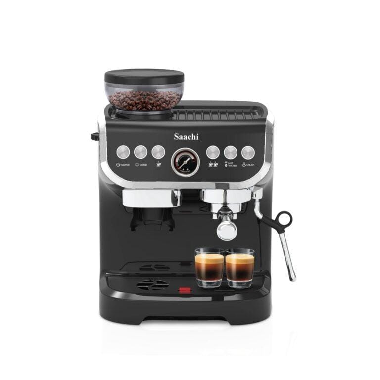 Saachi 2Litre 19-Bar Espresso Coffee Maker With Grinder 1450w, NL-COF-7066CG-BK