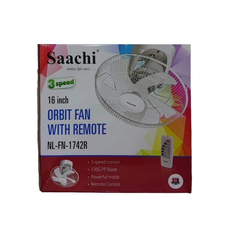 Saachi 16 Inch Orbit Ceiling Fan With Remote Control NL-FN-1742R