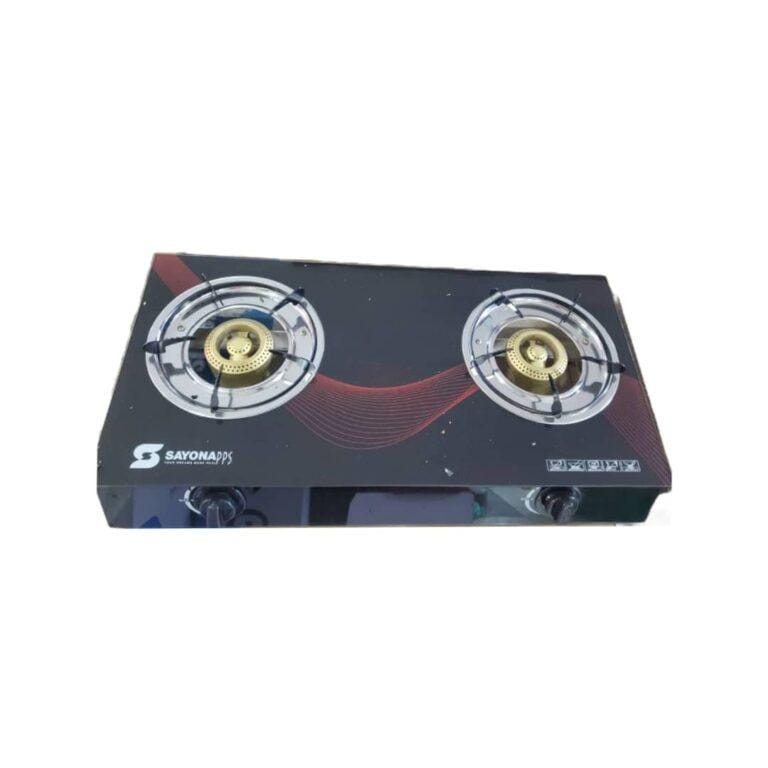 Sayona Double Glass Gas Stove 2 Burner Glass Gas Stove