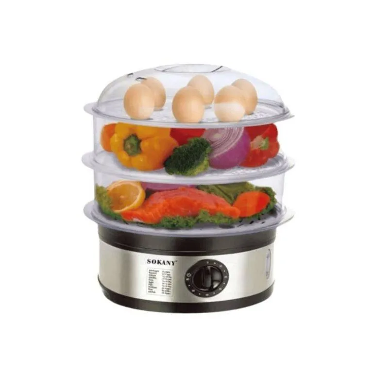 Sokany 3 Tier 11Litre Electric Food Steamer 650w | Sk-07018